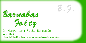 barnabas foltz business card